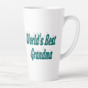 Grandma green typography  latte mug