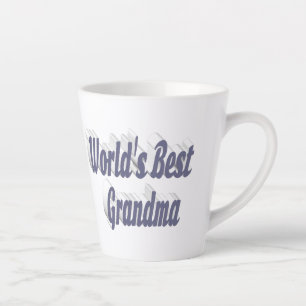 Grandma grey typography Mothers Day Latte Mug