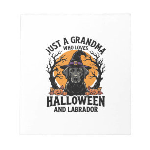 Grandma Halloween Labrador Funny Vintage_1 Notepad