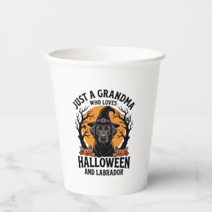 Grandma Halloween Labrador Funny Vintage_1 Paper Cups