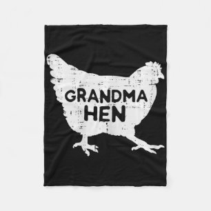 Grandma Hen Chicken Mothers Day Farm Farmer Nana M Fleece Blanket