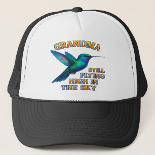 Grandma Hummingbird – Still Flying High Edition Trucker Hat