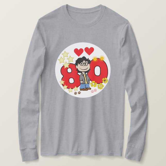 Grandma is 80 T-Shirt (Design Front)