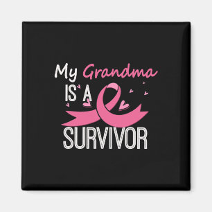 Grandma Is A Survivor Breast Cancer Awareness Magnet