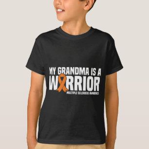 Grandma Is A Warrior Ms Multiple Sclerosis Awarene T-Shirt