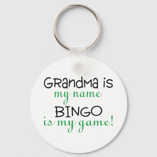 Grandma Is My Name Bingo Is My Game Key Ring