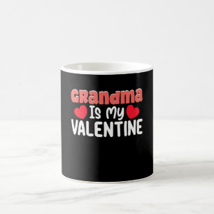 Grandma Is My Valentine Day Family Son Daughter Coffee Mug