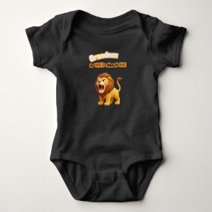Grandma is WILD about ME Baby Bodysuit