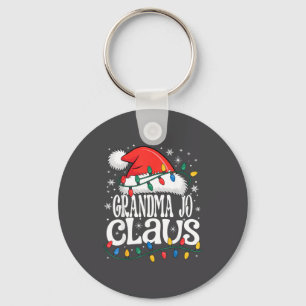 Grandma Jo Claus Funny Xmas Christmas Grandma Holi Key Ring