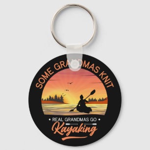 Grandma Kayaking Key Ring