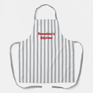 Grandma Kitchen Apron - Customisable Striped Gift
