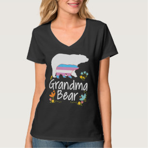 Grandma Lgbt Bear Transgender Rainbow Lgbt Gay Les T-Shirt