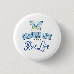 Grandma Life Best Life 3 Cm Round Badge