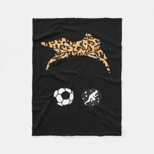 Grandma Life Hair Funny Soccer Track And Field Fleece Blanket