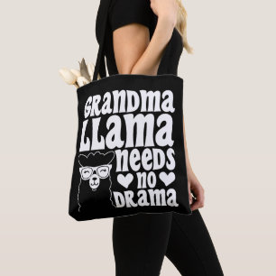 Grandma Llama Needs No Drama Mother's Day Tote Bag