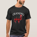 Grandma Llama Santa Christmas  Matching Family Paj T-Shirt<br><div class="desc">Grandma Llama Santa Christmas  Matching Family Pajama Premium</div>