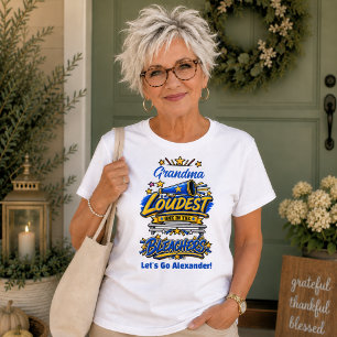 Grandma Loudest In The Bleachers Football T-Shirt