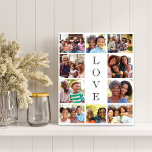 Grandma Love 10 Photo Collage Faux Canvas Print<br><div class="desc">A modern photo collage faux canvas print to celebrate the best grandma ever. Personalise with 10 photos of her grandchildren,  children and other family members. "LOVE" is written in the middle in elegant text.</div>