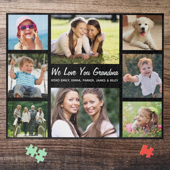 Grandma Love You Photo Collage Jigsaw Puzzle (Creator Uploaded)