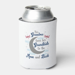 Grandma Loves Her Grandkids Dragonfly Moon Women G Can Cooler