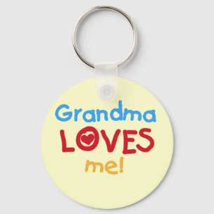 Grandma Loves Me T-shirts and Gifts Key Ring