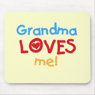 Grandma Loves Me T-shirts and Gifts Mouse Pad