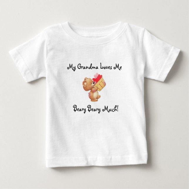 Grandma Loves Me Toddler-Baby Shirt (Front)