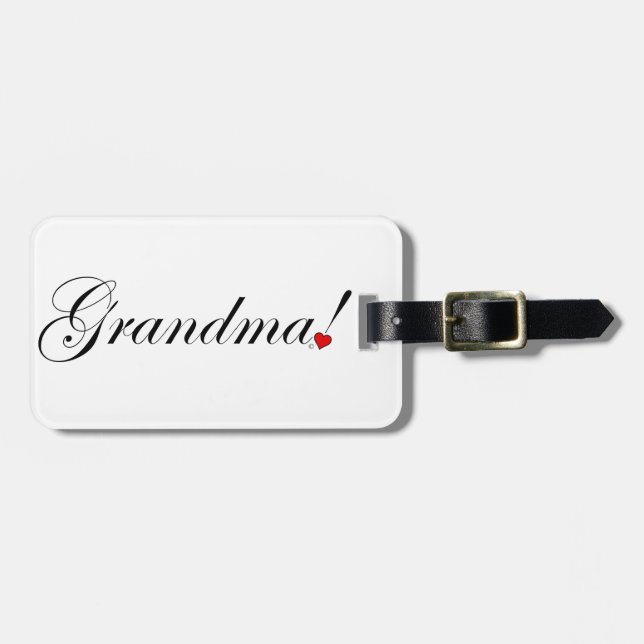 Grandma Luggage Tag (Front Horizontal)