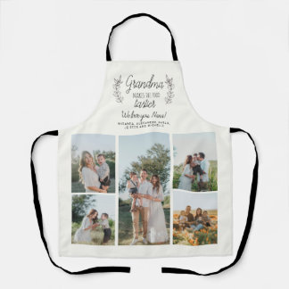 Grandma makes the food tastier photo collage cute apron