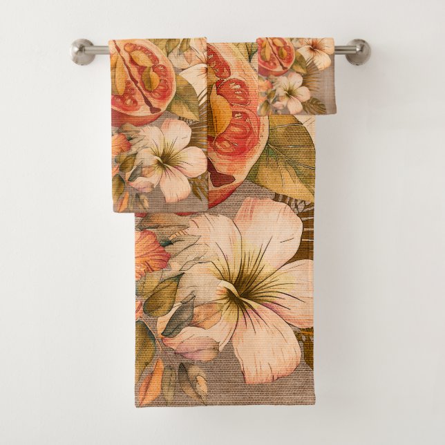 Grandma Manuela's Guavas Bath Towel Set (Insitu)