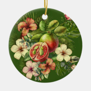 Grandma Manuela's Guavas Ceramic Tree Decoration
