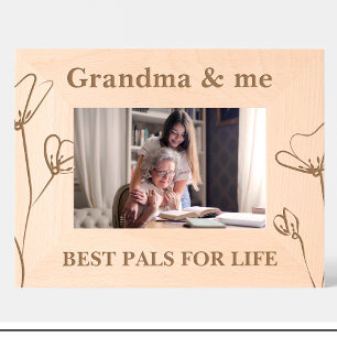 Grandma & me Flowers Custom Wood Frames