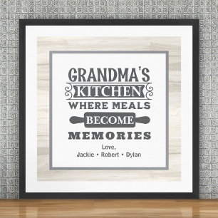 Grandma Meals Become Memories  Poster