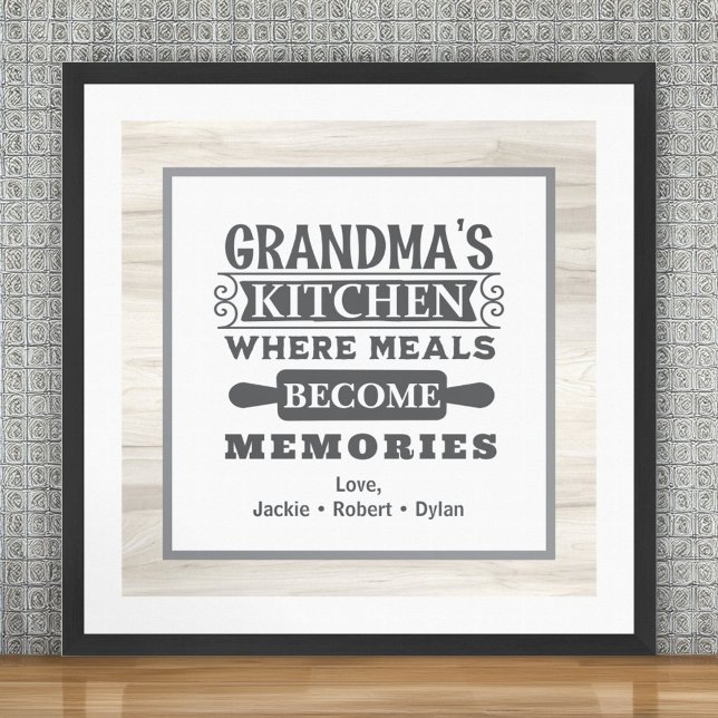 Grandma Meals Become Memories  Poster (Creator Uploaded)