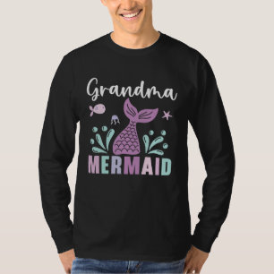 Grandma Mermaid  Grandmother Granny Grandparents D T-Shirt