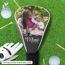 Grandma Mimi Established Script Heart Photo