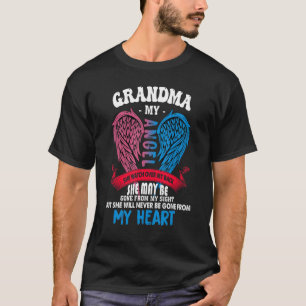 Grandma My Angel She Watch Over My Back Never Gone T-Shirt