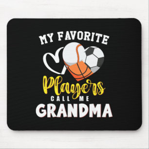 Grandma My Favourite Sell Soccer Sketll Players Ca Mouse Pad