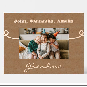 Grandma Name Personalised wooden picture frame
