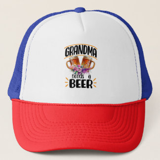 Grandma Needs a Beer Trucker Hat