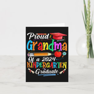 Grandma Of 2024 Kindergarten Graduate Graduation Card