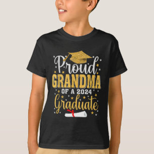 Grandma Of A 2024 Graduate For Family Graduation 3 T-Shirt