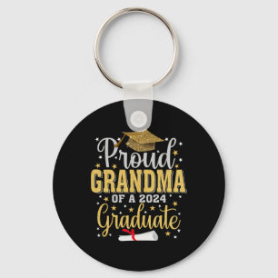 Grandma Of A 2024 Graduate For Family Graduation 4 Key Ring