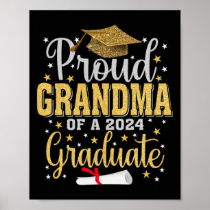 Grandma Of A 2024 Graduate For Family Graduation 4 Poster