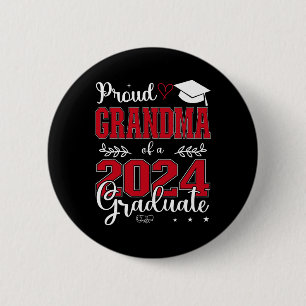 Grandma Of A Cl Of 2024 Graduate For Graduation 6 Cm Round Badge