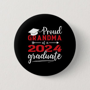 Grandma Of A Cl Of 2024 Graduate Funny Graduation  6 Cm Round Badge