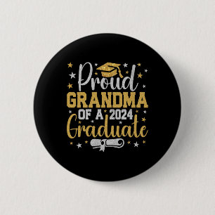 Grandma Of A Cl Of 2024 Graduate Graduation Nana  6 Cm Round Badge
