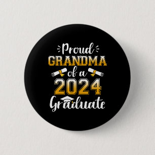 Grandma Of A Cl Of 2024 Graduate Senior Graduation 6 Cm Round Badge