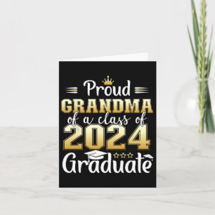 Grandma Of A Cl Of 2024 Graduate Senior Graduation Card