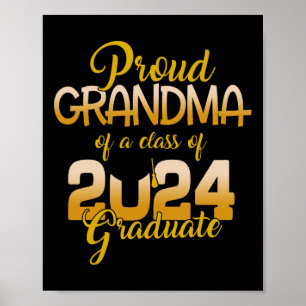 Grandma Of A Cl Of 2024 Graduate Senior Graduation Poster